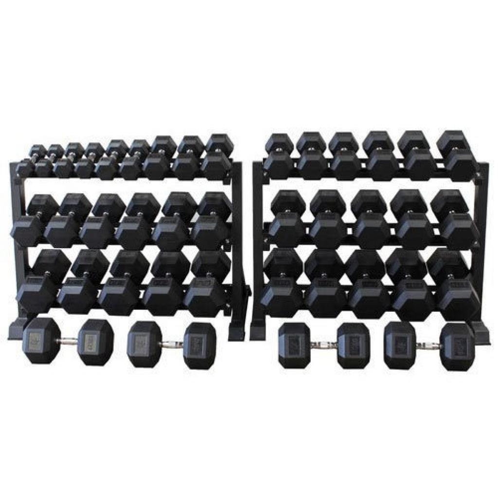 2.5Kg - 40KG Dumbbell Set With Two Racks