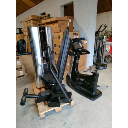 Preowned Commercial New Form Oxide Chest Press &amp; Upright Bike